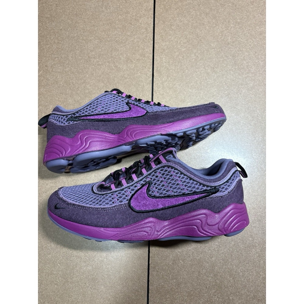 Nike Air Zoom Spiridon VIOTECH Hot Fuchsia Purple Denim Suede Men's 10 NEW